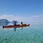 Marilyn et moi faisant du kayak à Senja