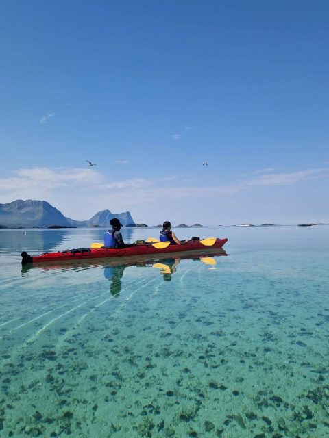 Marilyn et moi faisant du kayak à Senja