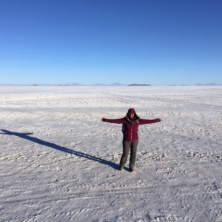 Moi sur le Salar d'Uyuni