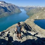 moi sur la crête du Besseggen